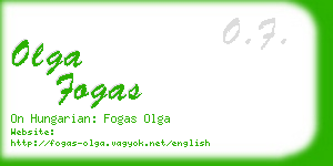 olga fogas business card